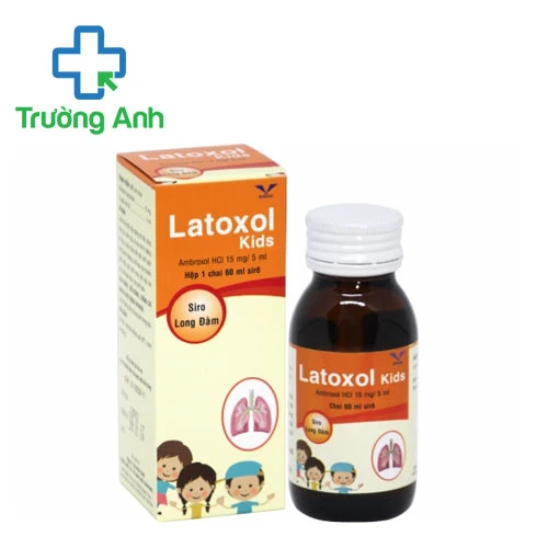 Latoxol kids 15mg/5ml 60ml Bidiphar - Thuốc tiêu nhầy đường hô hấp hiệu quả