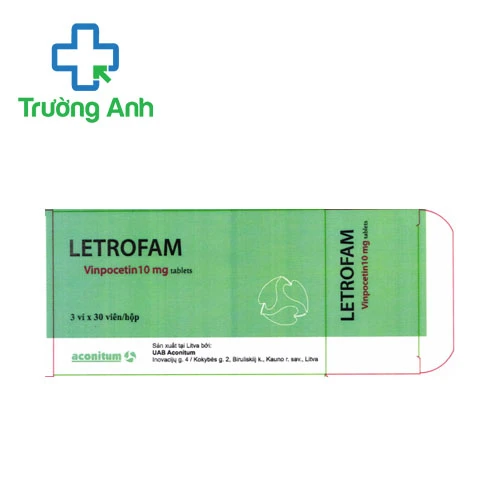 Letrofam - Thuốc điều trị rối loạn tuần hoàn máu não hiệu quả