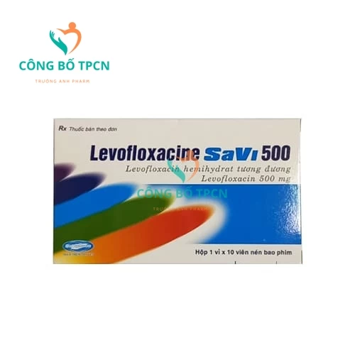 Levofloxacine SaVi 500 - Điều trị nhiễm trùng nhẹ, trung bình