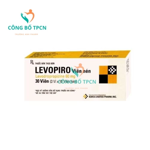 Levopiro 60mg (Levodropropizin) Korea United Pharm - Thuốc điều trị ho hiệu quả