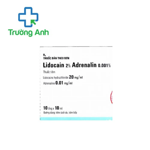 Lidocain 2% Adrenalin 0.001% Egis 10ml - Thuốc gây tê của Hungary