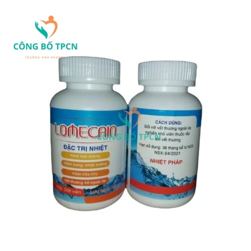Lomecain - Hỗ trợ giảm viêm loét miệng, nhiệt miệng hiệu quả