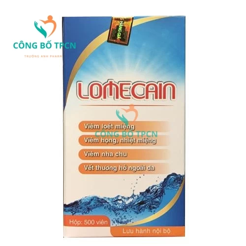 Lomecain - Hỗ trợ giảm viêm loét miệng, nhiệt miệng hiệu quả