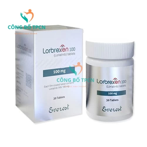 Lorbrexen 100 - Thuốc điều trị ung thư phổi hiệu quả