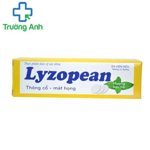 Lyzopean - Viên ngậm giảm ho, mát họng hiệu quả