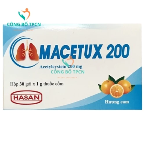 Macetux 200 - Thuốc tiêu nhầy trong bệnh phế quản-phổi hiệu quả