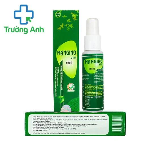 Mangino Vim 60ml - Thuốc điều trị vẩy nến, rôm sảy, zona hiệu quả