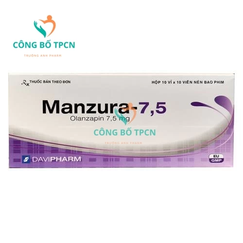 Manzura-7,5 Davipharm - Thuốc điều trị tâm thần phân liệt