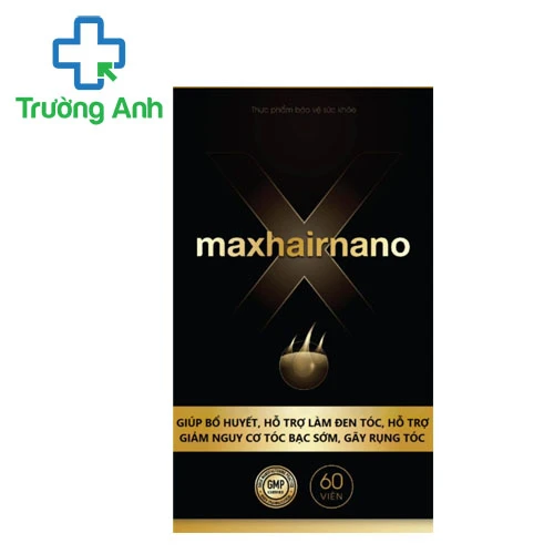 Maxhairnano - Hỗ trợ làm đen tóc, giảm tóc gãy rụng hiệu quả
