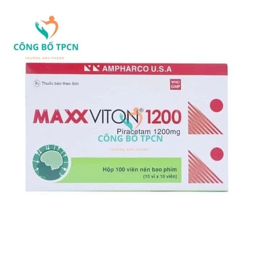 Maxxviton 1200 - Thuốc điều trị tổn thương não hiệu quả của Ampharco