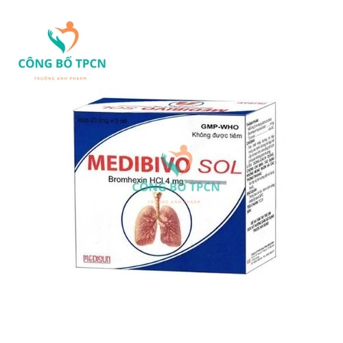 Medibivo sol 4mg/5ml Medisun - Thuốc làm tiêu đờm hiệu quả