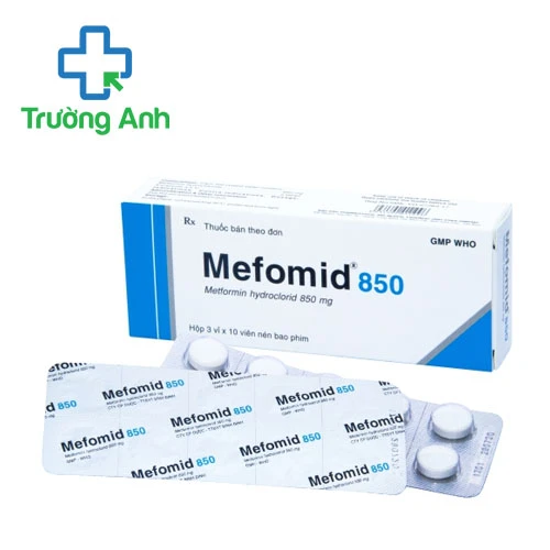 Mefomid 850 Bidiphar - Thuốc điều trị đái tháo đường tuýp 2 hiệu quả