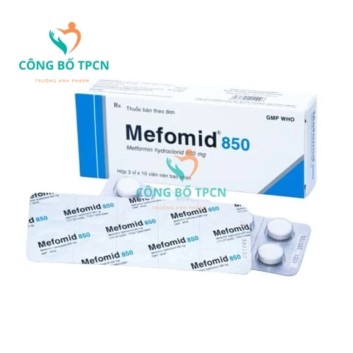 Mefomid 850 Bidiphar - Thuốc điều trị đái tháo đường tuýp 2 hiệu quả