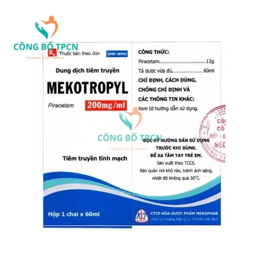 Mekotropyl 200mg/ml - Thuốc điều trị chóng mặt, suy giảm trí nhớ