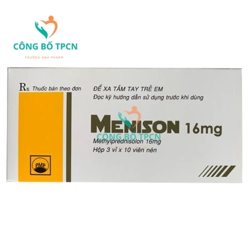 Menison 16mg Pymepharco - Điều trị các bệnh liên quan đến viêm