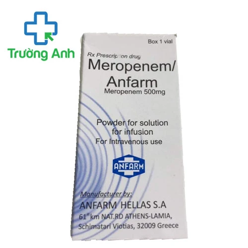 Meropenem Anfarm 500mg - Thuốc điều trị nhiễm khuẩn hiệu quả