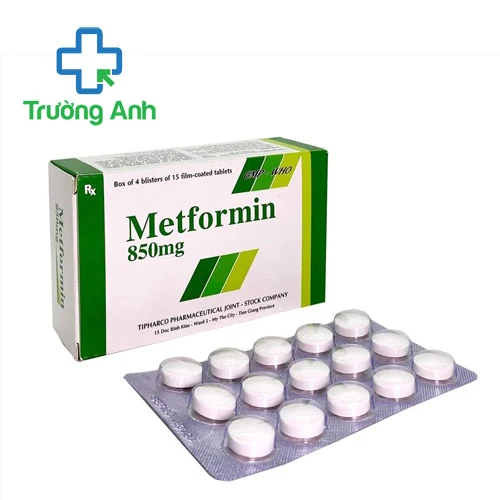 Metformin 850mg Tipharco - Thuốc điều trị đái tháo đường tuýp 2