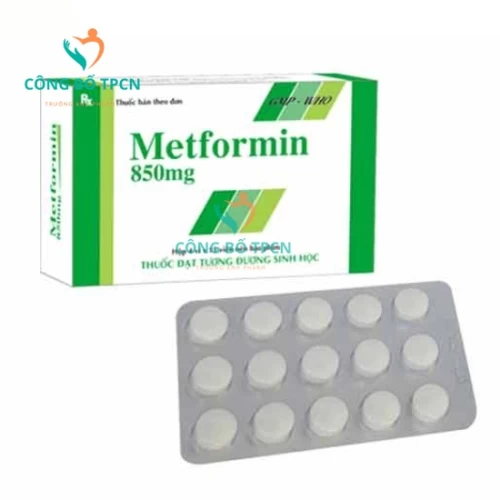 Metformin 850mg Tipharco - Thuốc điều trị đái tháo đường tuýp 2