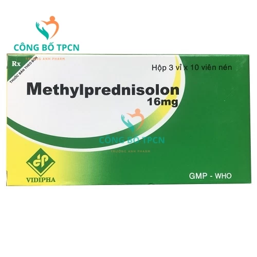 Methylprednisolon 16mg Vidipha - Thuốc chống viêm hiệu quả