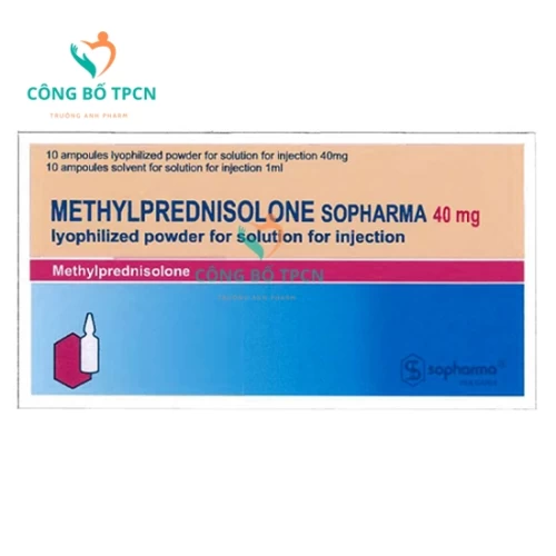 Methylprednisolone Sopharma - Thuốc kháng viêm hiệu quả