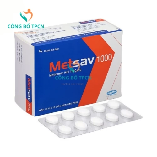 Metsav 1000 Savipharm - Thuốc điều trị đái tháo đường tuýp 2
