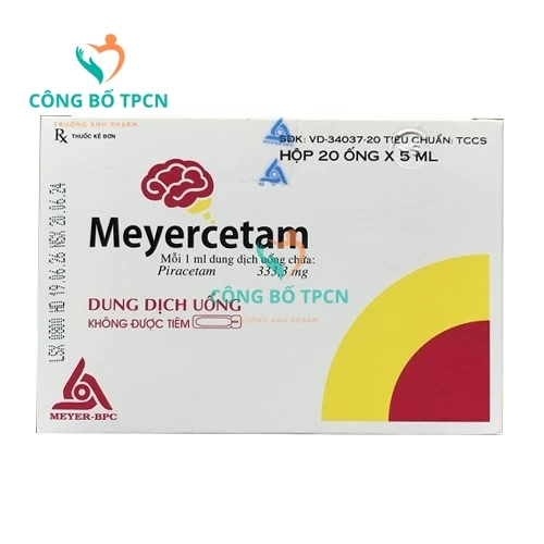 Meyercetam - Thuốc điều trị bệnh tổn thương não hiệu quả