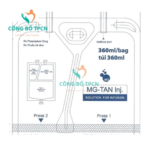 Mg-tan Inj (360ml) - Giúp cung cấp chất dinh dưỡng cho cơ thể