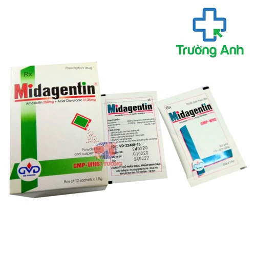 Midagentin 250/31,25 MD Pharco (bột) - Thuốc điều trị nhiễm khuẩn hiệu quả