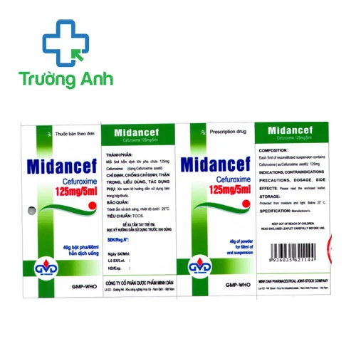 Midancef 125mg/5ml MD Pharco (bột) - Thuốc điều trị nhiễm khuẩn hiệu quả