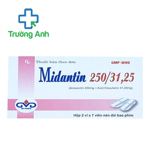 Midantin 250/31,25 MD Pharco (viên) - Thuốc điều trị nhiễm khuẩn