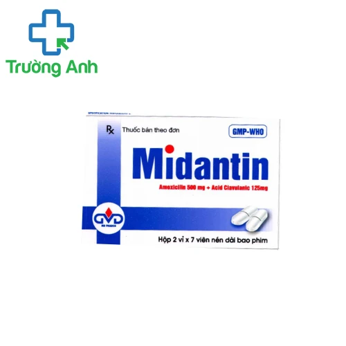 Midantin 500/125 MD Pharco - Thuốc điều trị nhiễm khuẩn hiệu quả