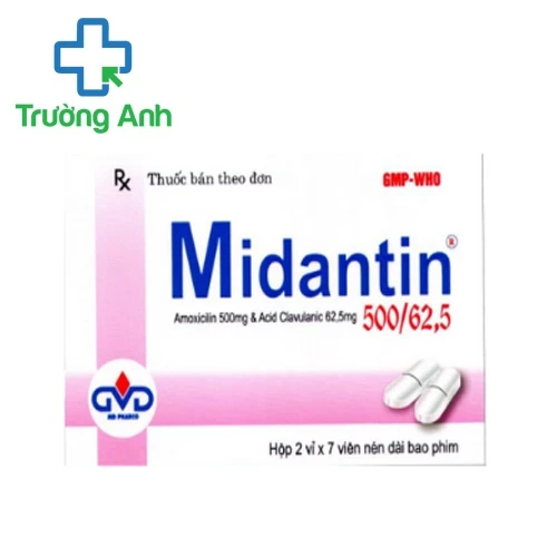 Midantin 500/62,5 MD Pharco (bột) - Thuốc điều tị nhiễm khuẩn hiệu quả