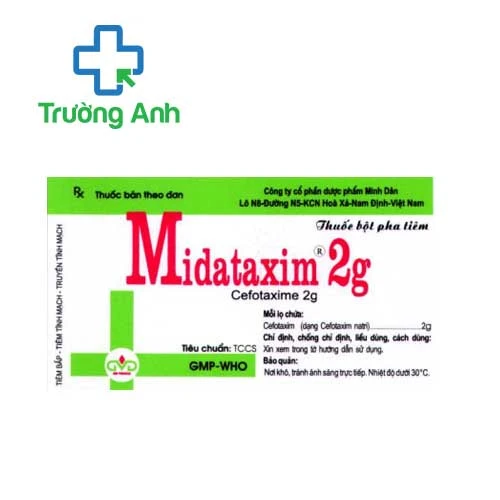 Midataxim 2g MD Pharco - Thuốc điều trị nhiễm khuẩn nặng