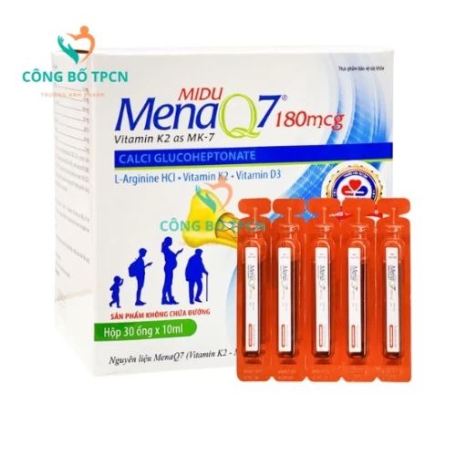 MiduMenaQ7 360mcg - Thực phẩm chức năng giúp tăng chiều cao