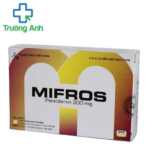 Mifros 300mg Davipharm - Điều trị bệnh viêm khớp dạng thấp