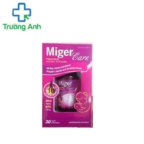 MigerCare - Giúp bổ sung các vitamin, khoáng chất cho các bà mẹ