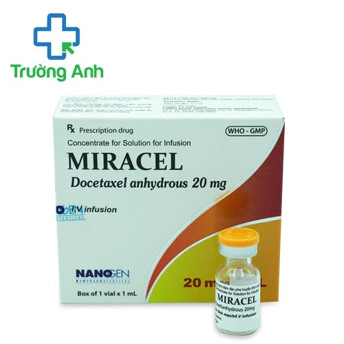 Miracel 20mg/1ml Nanogen - Thuốc điều trị một số bệnh ung thư hiệu quả