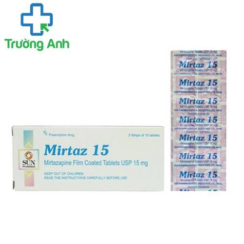 Mirtaz 15 Sun Pharma - Thuốc điều trị chứng trầm cảm hiệu quả