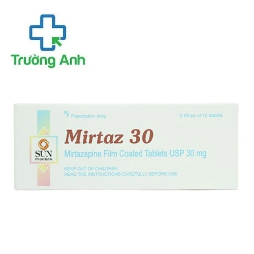 Mirtaz 30 Sun Pharma - Thuốc điều trị chứng trầm cảm hiệu quả