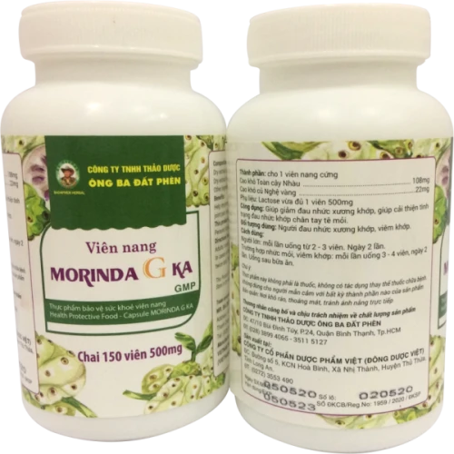 Viên nang Morinda G KA - Giảm đau nhức xương khớp hiệu quả