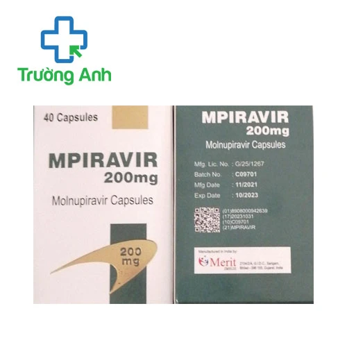 Mpiravir 200mg (Molnupiravir) Merit - Thuốc điều trị Covid-19 hiệu quả