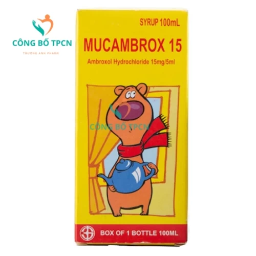 Mucambrox 15 - Giúp long đờm, tiêu nhầy hiệu quả