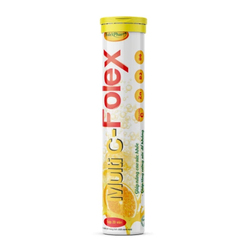 Multi C-Folex - Bổ sung vitamin C, B3, B6 và kẽm cho cơ thể