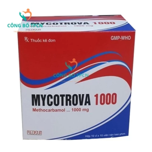 Mycotrova 1000 - Thuốc điều trị đau lưng cấp tính, đau do gãy xương của Medisun