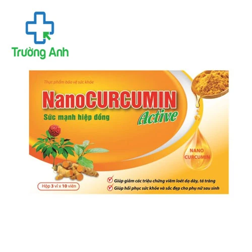 NANO CURCUMIN ACTIVE - Giúp giảm các triệu chứng viêm loét dạ dày