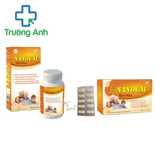 Nanocal Tâm phúc - Bổ sung Canxi và Vitamin D3, giúp xương chắc khỏe