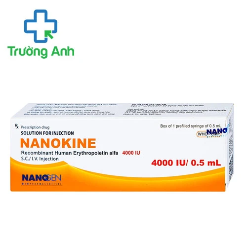 Nanokine 4000IU Nanogen - Thuốc điều trị thiếu máu hiệu quả