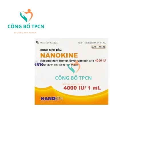 Nanokine 4000IU Nanogen - Thuốc điều trị thiếu máu hiệu quả