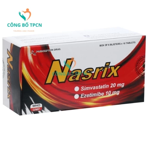 Nasrix - Thuốc điều trị tăng cholesterol của Davipharm