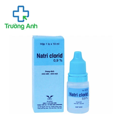Natri Clorid 0,9% 10ml Bidiphar - Dung dịch nhỏ mắt, mũi hiệu quả